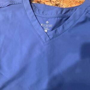 Lot 2 Size Large (black & cobalt blue) Medcouture scrubs; like new condition